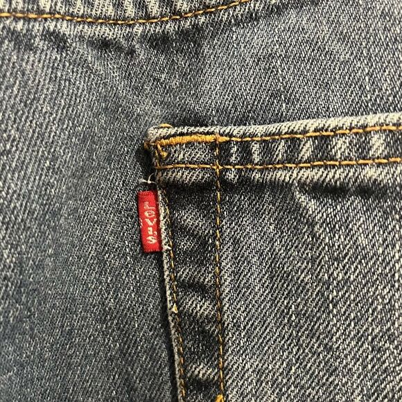 Levi's 550 Jeans Mens 44x30 Blue Denim Relaxed Fit Straight‎ Leg - Picture 5 of 9